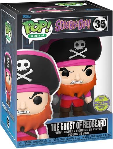 #35 The Ghost of Redbeard NFT DIGITAL 1550 pcs Scooby-Doo Funko Pop in Stack