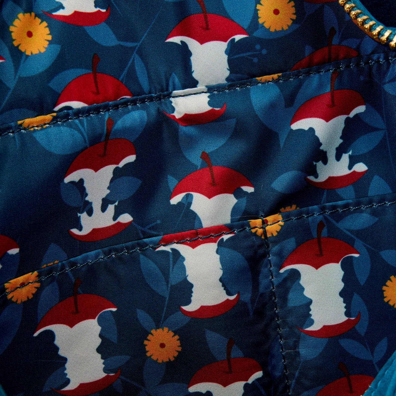 Snow White Heritage Quilted Velvet Loungefly Disney Tote