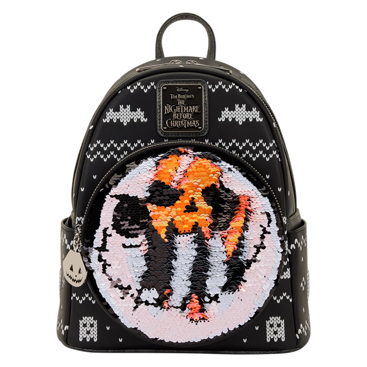 Jack Skellington Reversible Sequins Nightmare Before Christmas Loungefly Mini Backpack