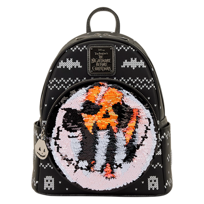 Jack Skellington Reversible Sequins Nightmare Before Christmas Loungefly Mini Backpack