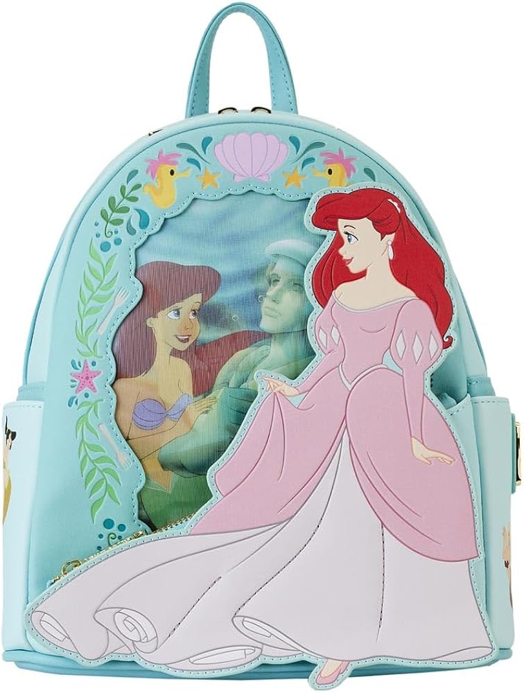 The Little Mermaid Ariel Princess Series Lenticular Disney Loungefly Mini Backpack