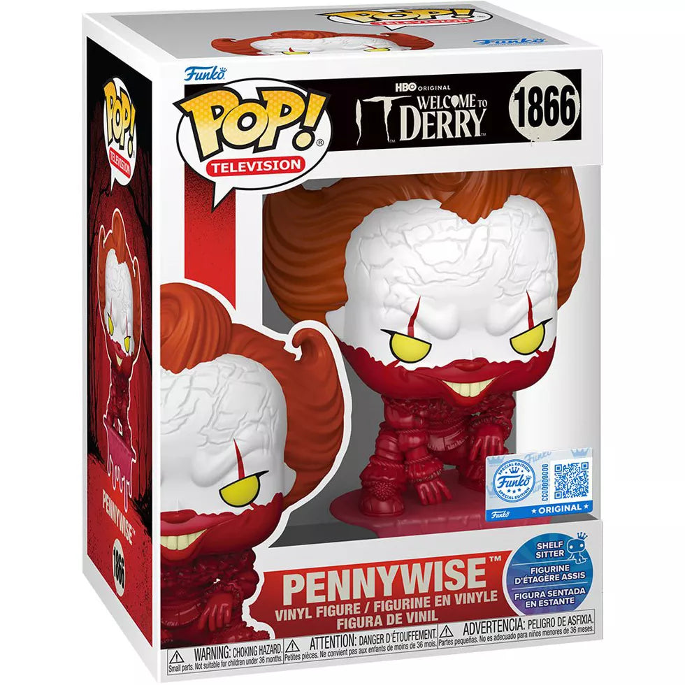 #1866 Pennywise Bloody Welcome to Derry Shelf Sitter WtD IT Movies Funko Pop