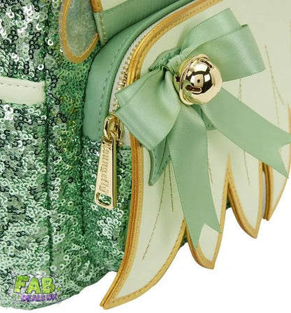 Tinker Bell Holiday Disney Fairies Loungefly Mini Sequin Backpack