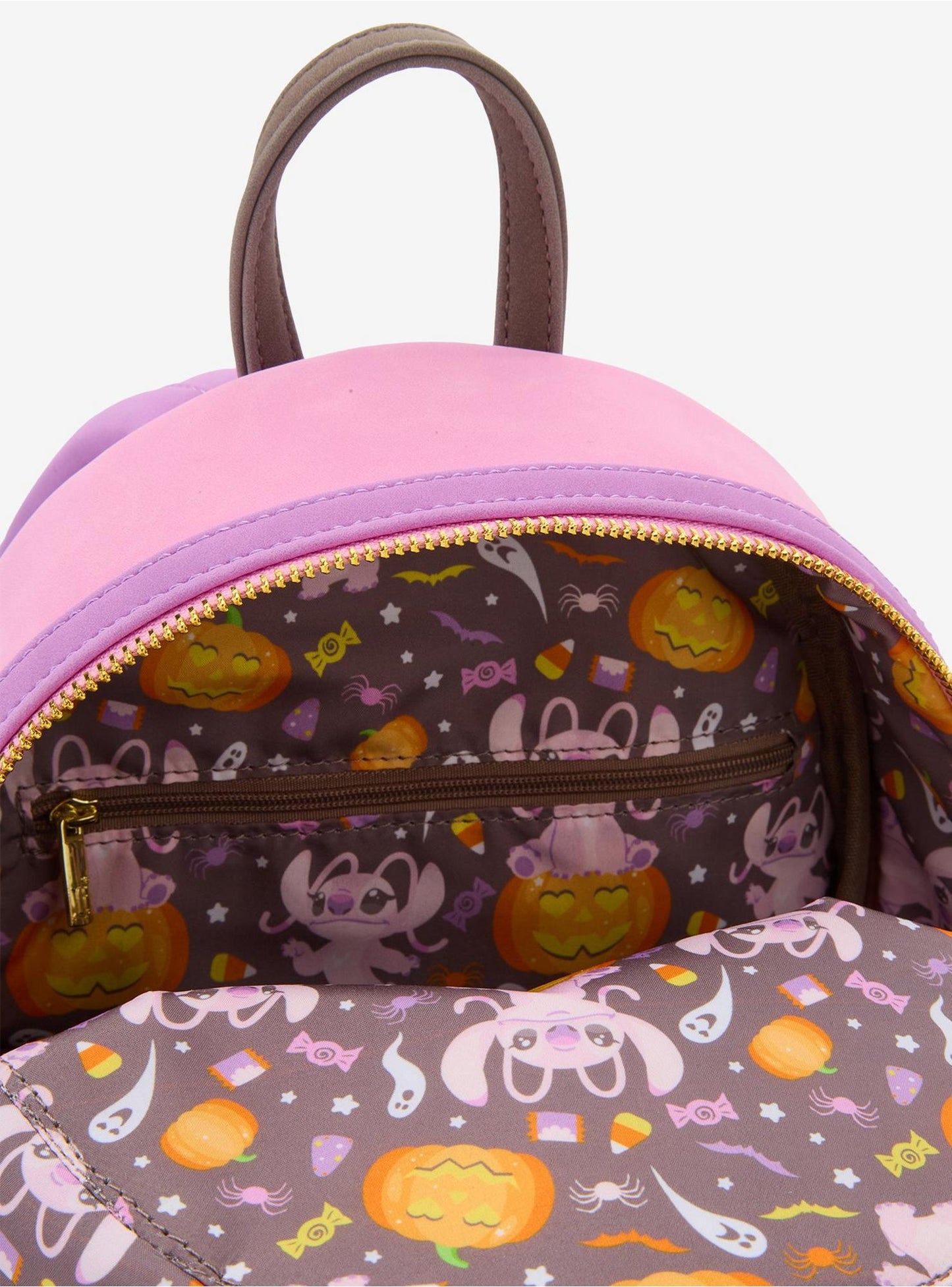 Disney Lilo & Stitch Angel Pumpkin Glow Mini Backpack Loungefly Bag