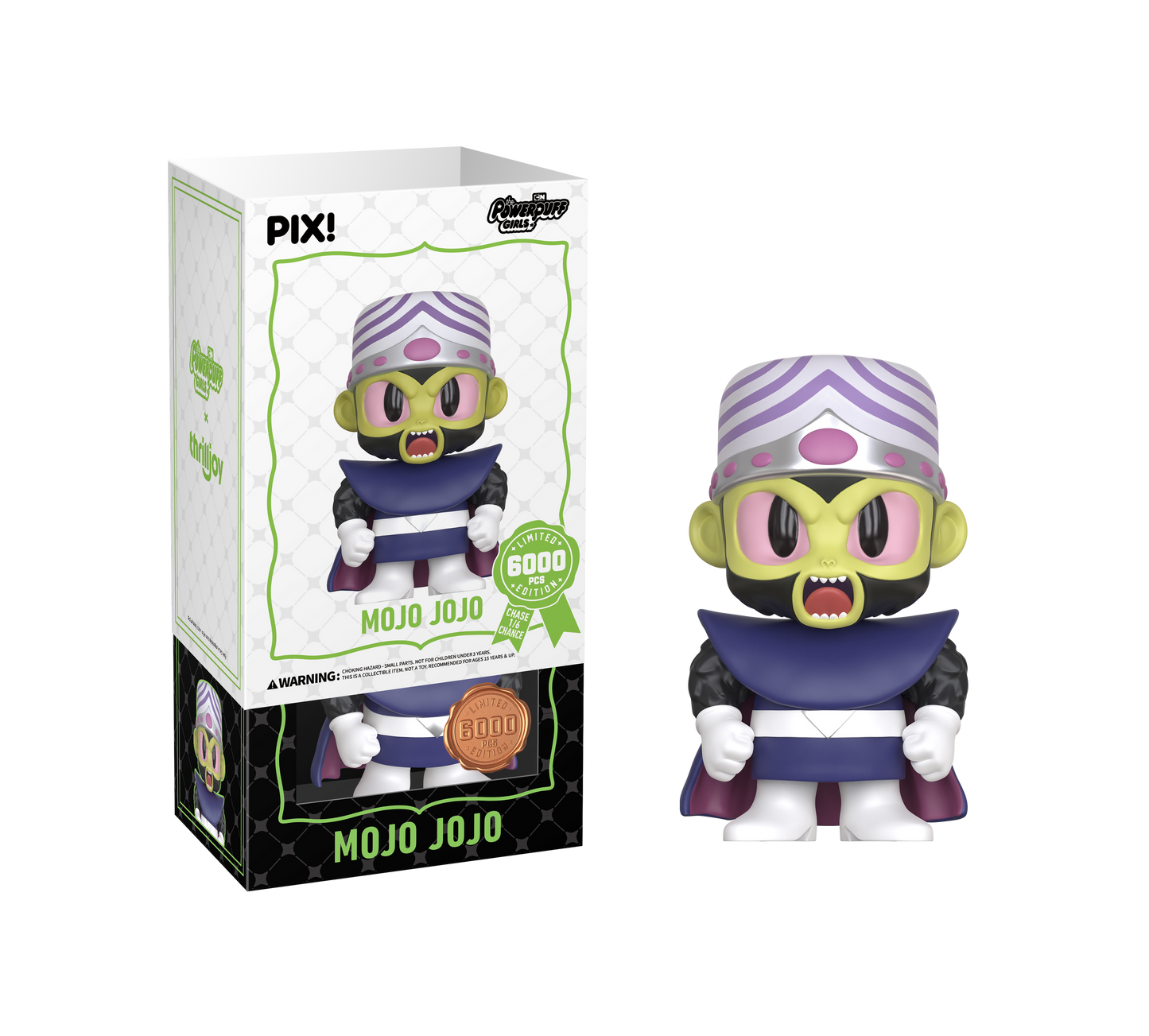 Mojo Jojo Powerpuff Girls Thrilljoy PIX! Sealed Chance of Chase