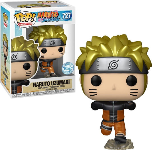 #727 Naruto Uzumaki Running METALLIC Naruto Shippuden Animation Funko Pop