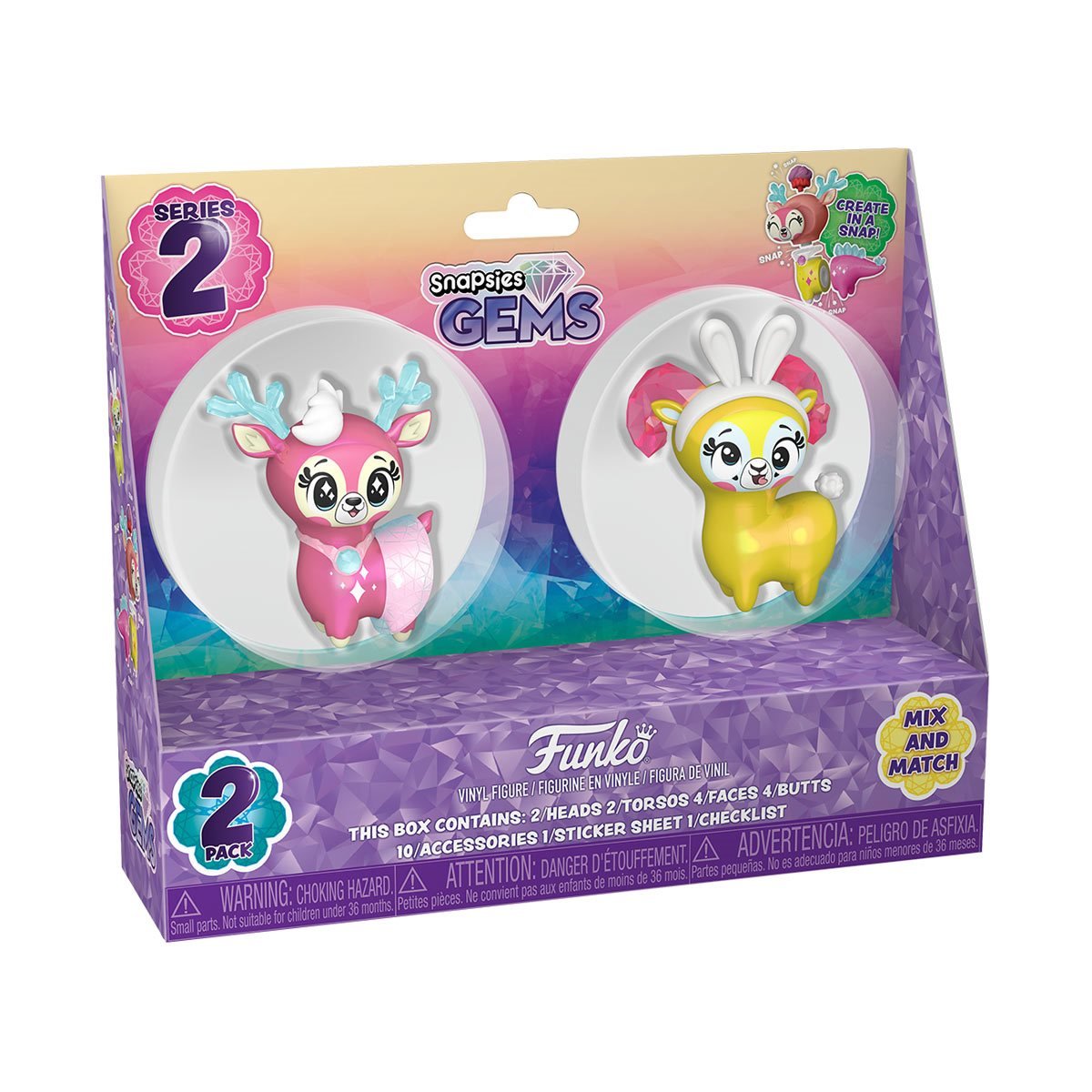 Funko Snapsies Gems 2 Pack Blush and Pinky Series 2 Spring