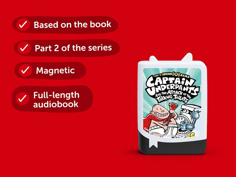 The Adventures of Captain Underpants and the Attack of the Talking Toilets Book #2 Tonies