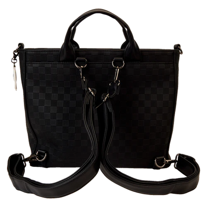 Mickey Mouse Black Disney Evergreen Loungefly Convertible Tote Bag / Backpack