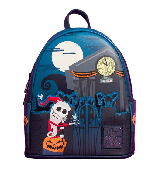 Jack Skellington Graveyard Scene Nightmare Before Christmas NBC Disney Loungefly Mini Backpack