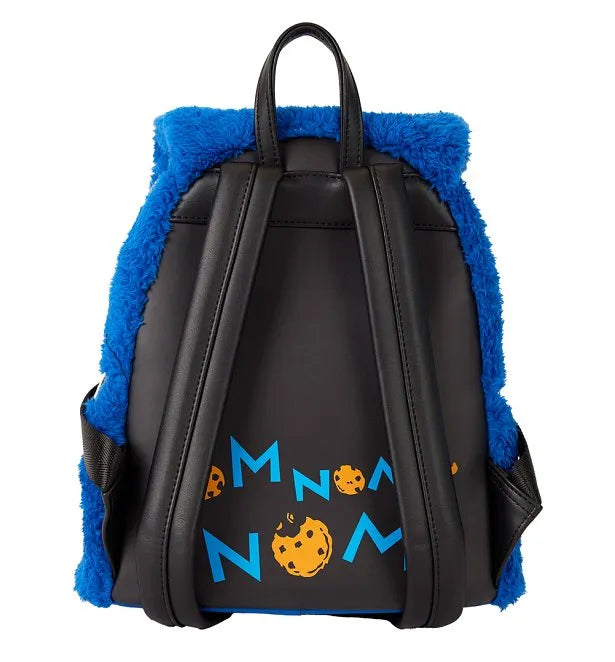Cookie Monster Sesame Street Plush Loungefly Mini Backpack with Cookie Purse