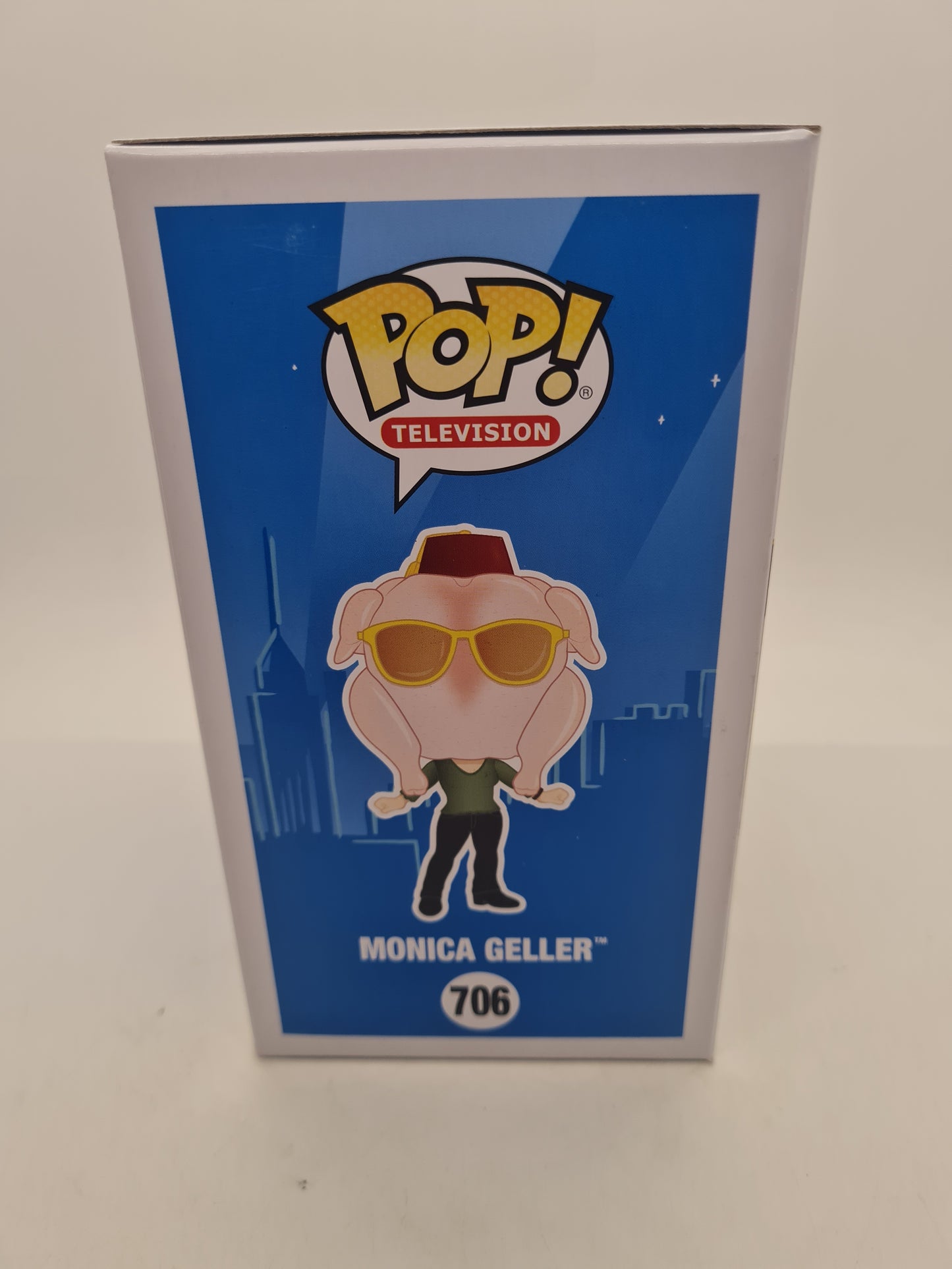 #706 Monica Geller With Turkey Head Friends Television Funko Pop