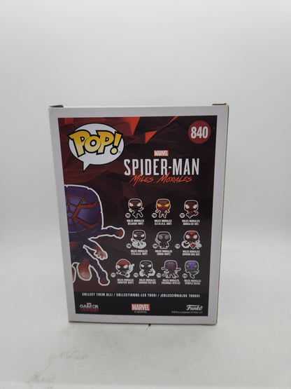 #840 Miles Morales (Programmable Matter Suit) GAMESTOP EXCLUSIVE GLOW Spider-Man Marvel Funko Pop
