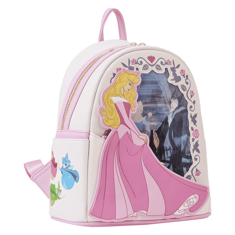 Sleeping Beauty Aurora Princess Series Lenticular Disney Loungefly Mini Backpack