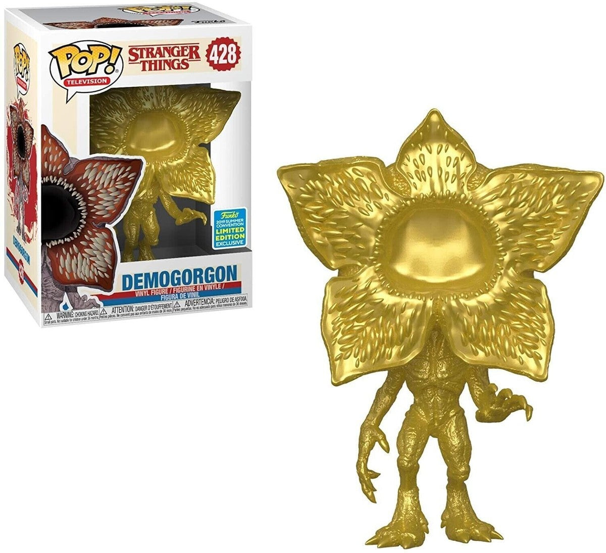 #428 Demogorgon Gold 2019 SUMMER CONVENTION Stranger Things Television Funko Pop