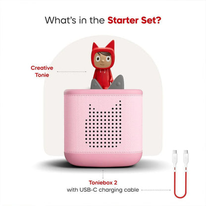 Toniebox 2 Cloud Pink Starter Set Creative Tonie Rubie UK Tonies