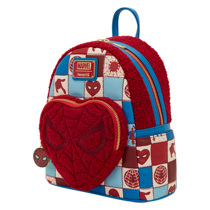 Marvel
Spider-Man Sherpa Heart Mini Loungefly Backpack