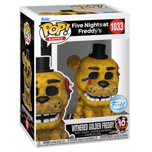 #1033 Withered Golden Freddy Five Nights at Freddy's FNAF Games Funko Pop