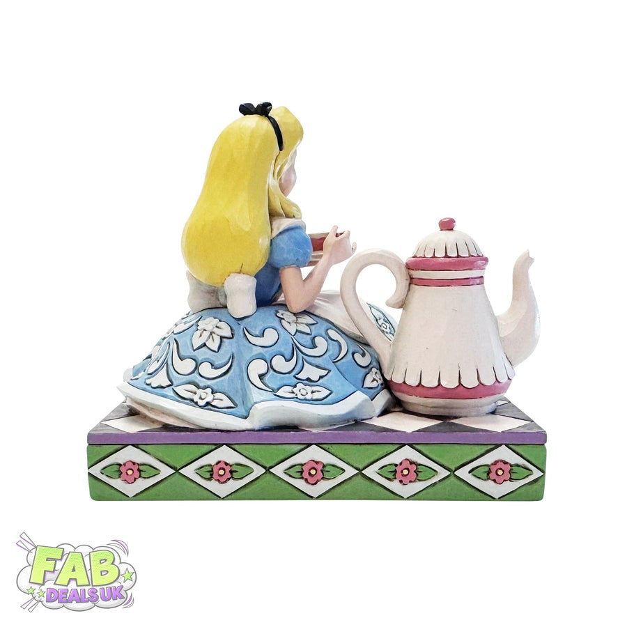 A Cup of Curiosity (Alice with Teapot Figurine) - Disney Traditions Ornament by Jim Shore