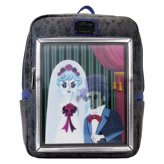 Black Widow Bride Lenticular Mini Backpack Haunted Mansion Loungefly