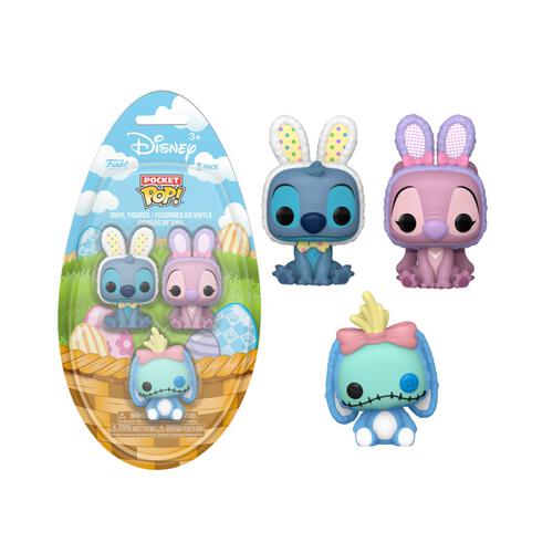 Stitch, Angel, and Scrump Easter Disney Lilo and Stitch Funko Mini Vinyl Figure 3 Pack