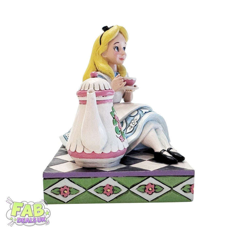 A Cup of Curiosity (Alice with Teapot Figurine) - Disney Traditions Ornament by Jim Shore