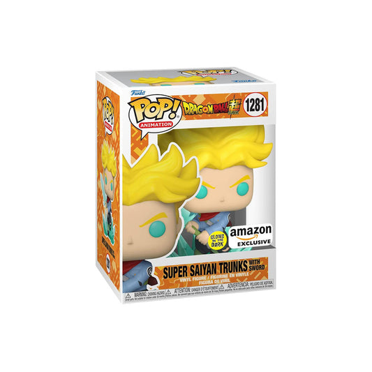 #1281 Super Saiyan Trunks with Sword AMAZON GLOW Dragon Ball Z DBZ Animation Funko Pop