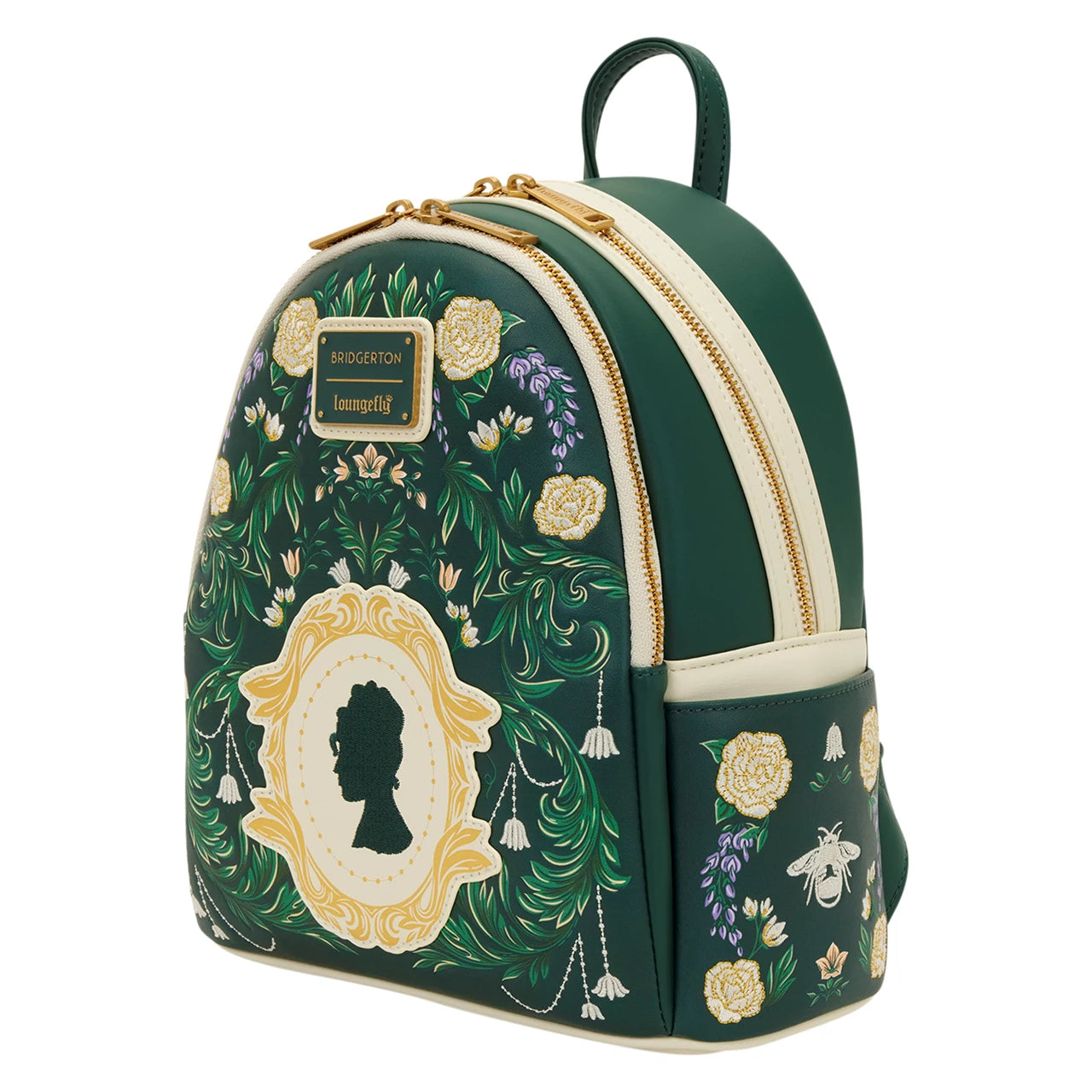Bridgerton Silhouette Floral Loungefly Mini Backpack