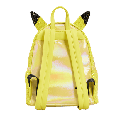 Sequin Pikachu Pokemon Cosplay Mini Backpack