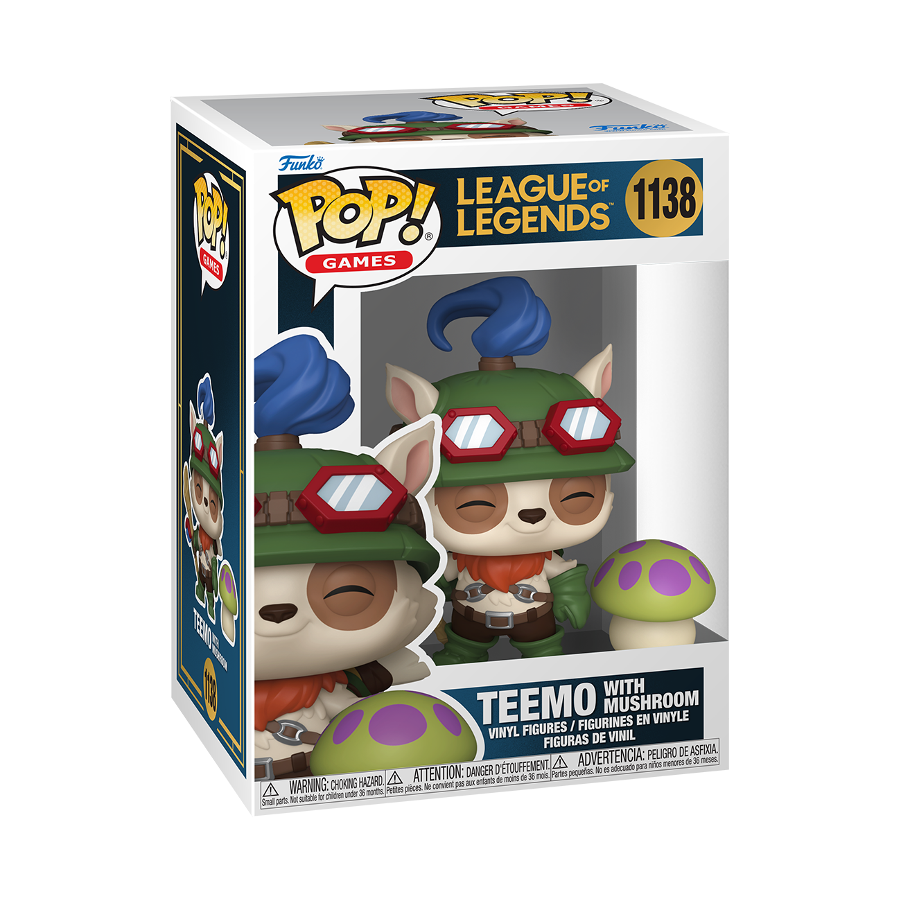 #1138 Teemo with Mushroom League Of Legends Games Funko Pop