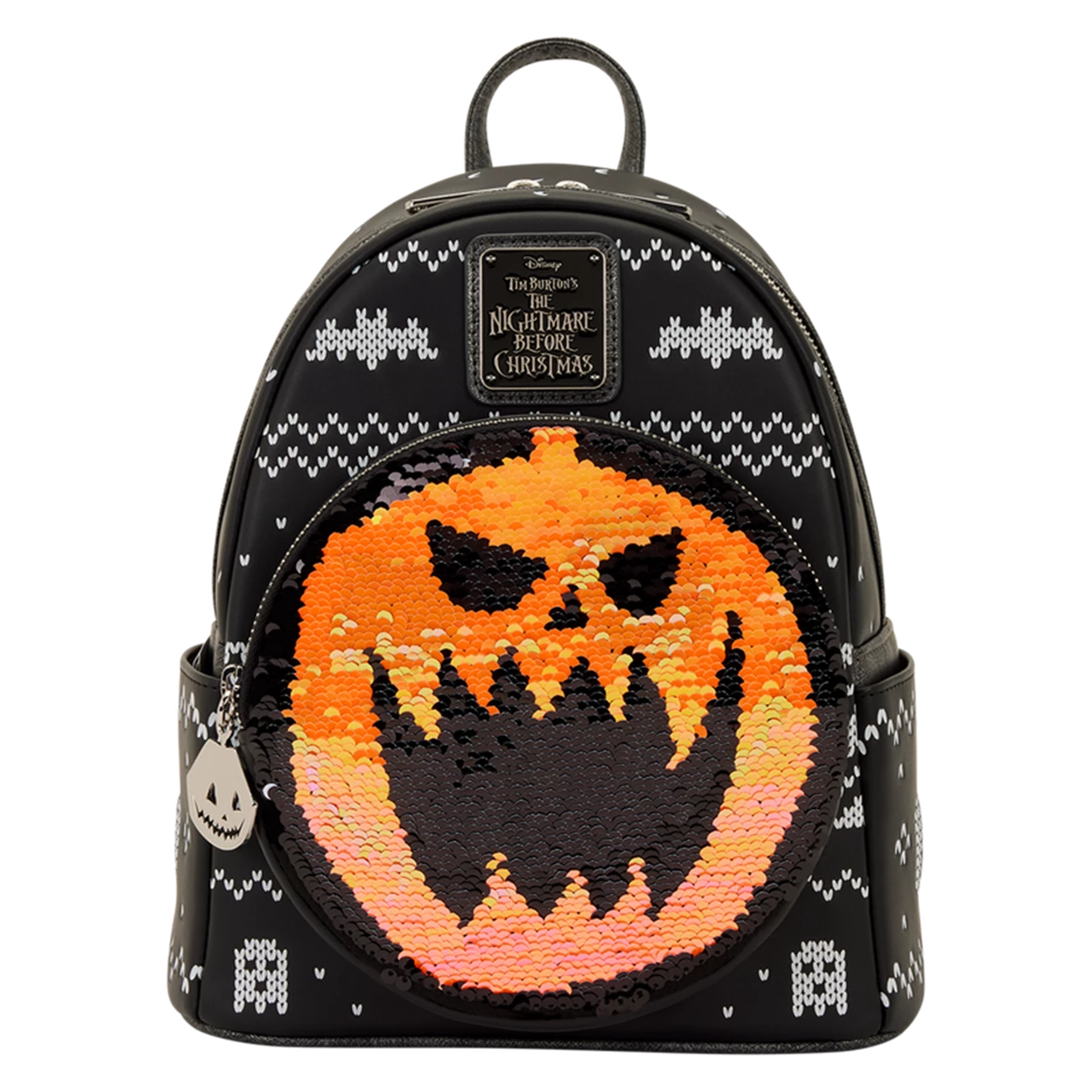 Jack Skellington Reversible Sequins Nightmare Before Christmas Loungefly Mini Backpack
