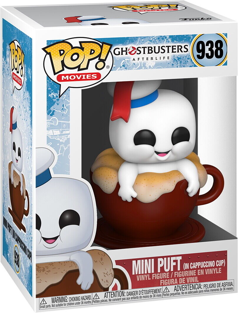 #938 Mini Puft in Cappuccino Cup Ghostbusters Afterlife Movies Funko Pop