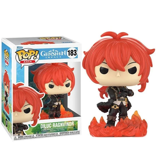 #183 Diluc Ragnvindr Genshin Impact Asia Animation Funko Pop