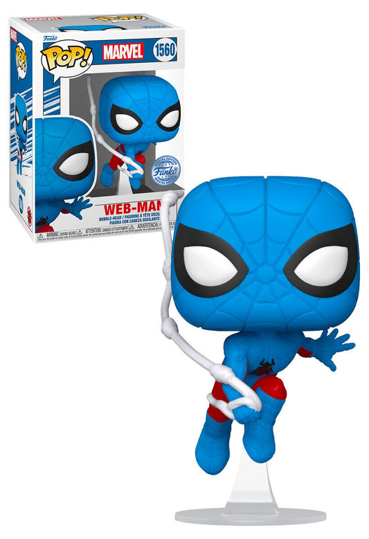 #1560 Web-Man Spider-Man Blue Marvel Funko Pop