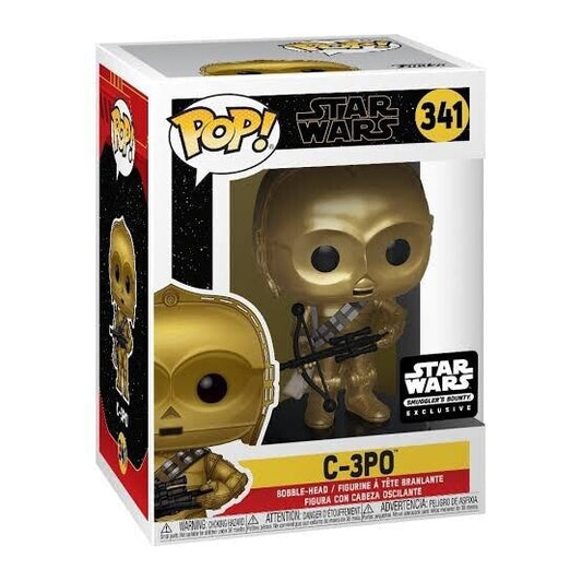 #341 C-3P0 with Bowcaster SMUGGLER'S BOUNTY Star Wars Funko Pop