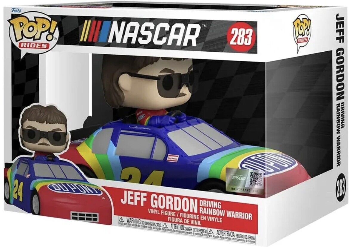 #283 Jeff Gordon Driving Rainbow Warrior NASCAR Rides Funko Pop