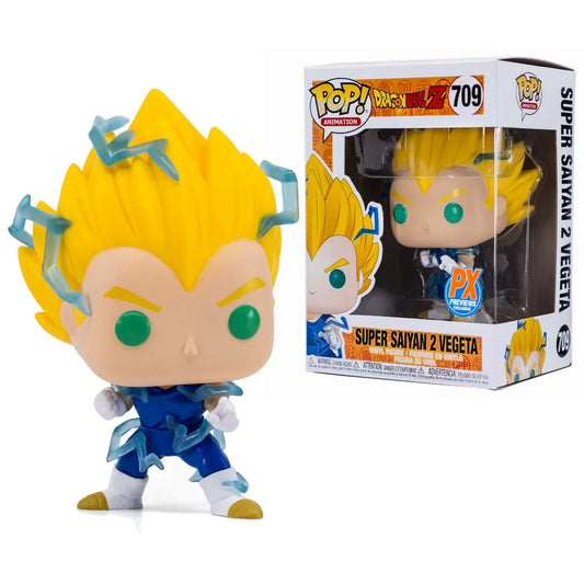 #709 Super Saiyan 2 Vegeta PX PREVIEWS DragonBall Z DBZ Animation Funko Pop