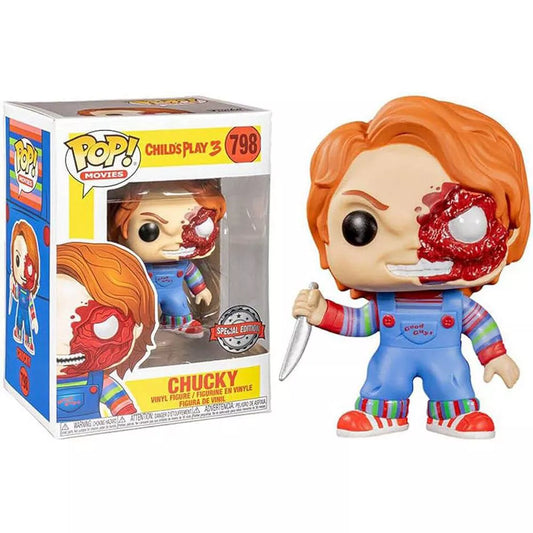 #798 Chucky Half Face Child's Play 3 Horror Movies Funko Pop