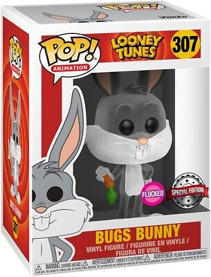 #307 Bugs Bunny FLOCKED Looney Tunes Animation Funko Pop