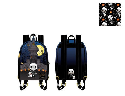 Jack Skellington House GLOW IN THE DARK Funko POP! Loungefly X NBC Mini Backpack